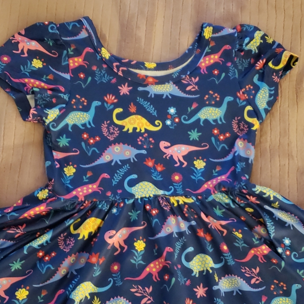 Dot Dot Smile Dino Dress